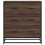 Aparador madera ingeniería y metal marrón roble 68x35x76 cm von , Sideboards - Ref: Foro24-848973, Preis: 101,93 €, Rabatt: %