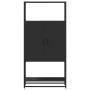 Aparador alto madera de ingeniería y metal negro 68x35x139 cm by , Sideboards - Ref: Foro24-849039, Price: 102,23 €, Discount: %