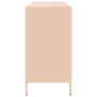 Aparador de acero laminado en frío rosa 135x39x73,5 cm