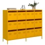 Aparador acero laminado en frío amarillo mostaza 135x39x103,5cm von , Sideboards - Ref: Foro24-3307176, Preis: 301,93 €, Raba...