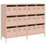 Aparador de acero laminado en frío rosa 135x39x103,5 cm by , Sideboards - Ref: Foro24-3307174, Price: 305,83 €, Discount: %