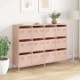 Aparador de acero laminado en frío rosa 135x39x103,5 cm by , Sideboards - Ref: Foro24-3307174, Price: 305,83 €, Discount: %