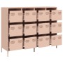 Aparador de acero laminado en frío rosa 135x39x103,5 cm by , Sideboards - Ref: Foro24-3307174, Price: 305,83 €, Discount: %