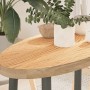 Tablero de mesa ovalado madera maciza de roble 80x40x4 cm by , Table tops - Ref: Foro24-4009041, Price: 67,66 €, Discount: %