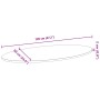 Tablero de mesa ovalado madera maciza de roble 120x60x2 cm de , Tableros para mesas - Ref: Foro24-4009055, Precio: 84,98 €, D...