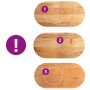Tablero de mesa ovalado madera maciza de roble 100x50x4 cm by , Table tops - Ref: Foro24-4009074, Price: 112,49 €, Discount: %