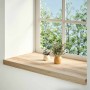 Alféizares de ventana 2 uds madera maciza roble sin tratar by , Marcos de ventanas - Ref: Foro24-4009119, Price: 83,76 €, Dis...