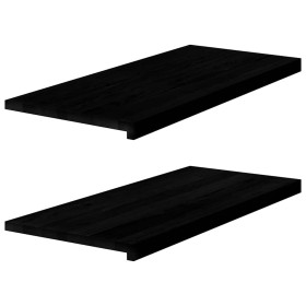 Alféizares de ventana 2 uds madera maciza roble marrón oscuro de , Marcos de ventanas - Ref: Foro24-4009199, Precio: 104,63 €