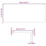 Alféizares de ventana 2 uds madera maciza roble marrón oscuro de , Marcos de ventanas - Ref: Foro24-4009199, Precio: 104,63 €