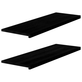 Alféizares de ventana 2 uds madera maciza roble marrón oscuro de , Marcos de ventanas - Ref: Foro24-4009202, Precio: 136,84 €