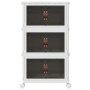 Caja de almacenaje apilable con ruedas 3 niveles 28 L by , Cargo forklifts - Ref: Foro24-4012369, Price: 62,25 €, Discount: %