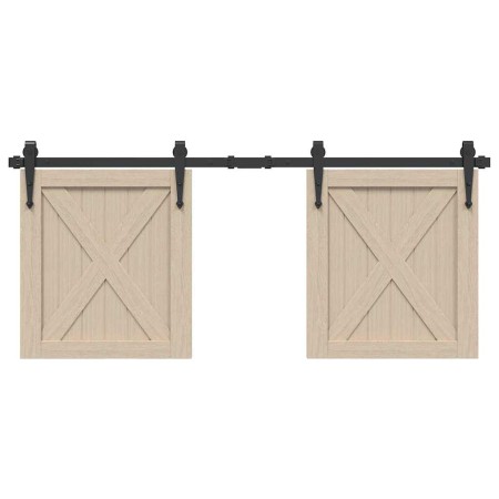Kit de puerta corredera de armario acero carbono 122 cm von , DIY-Zubehör - Ref: Foro24-4009682, Preis: 29,52 €, Rabatt: %
