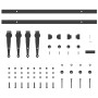 Kit de puerta corredera de armario acero carbono 122 cm von , DIY-Zubehör - Ref: Foro24-4009682, Preis: 29,52 €, Rabatt: %