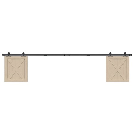Kit de puerta corredera de armario acero carbono 244 cm von , DIY-Zubehör - Ref: Foro24-4009680, Preis: 35,53 €, Rabatt: %