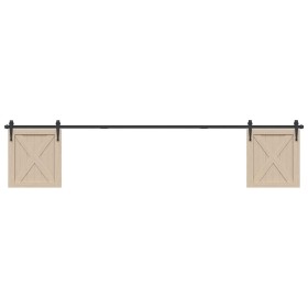 Kit de puerta corredera de armario acero carbono 244 cm von , DIY-Zubehör - Ref: Foro24-4009689, Preis: 34,73 €, Rabatt: %