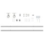 Kit de herrajes para puerta corredera 183 cm acero plateado von , Türartikel - Ref: Foro24-4009696, Preis: 66,49 €, Rabatt: %