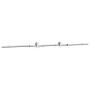 Kit de herrajes para puerta corredera 183 cm acero plateado von , Türartikel - Ref: Foro24-4009696, Preis: 66,49 €, Rabatt: %