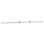 Kit de herrajes para puerta corredera 183 cm acero plateado von , Türartikel - Ref: Foro24-4009696, Preis: 66,49 €, Rabatt: %
