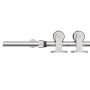 Kit de herrajes para puerta corredera 183 cm acero plateado von , Türartikel - Ref: Foro24-4009696, Preis: 66,49 €, Rabatt: %