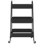 Carrito de almacenaje 3 niveles acero negro 42x41,5x77 cm by , Cargo forklifts - Ref: Foro24-4012381, Price: 36,47 €, Discoun...