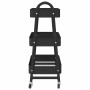 Carrito de almacenaje 3 niveles acero negro 42x41,5x77 cm by , Cargo forklifts - Ref: Foro24-4012381, Price: 36,47 €, Discoun...