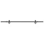 Kit de herrajes para puertas correderas acero negro 213,5 cm by , Door items - Ref: Foro24-4009707, Price: 70,88 €, Discount: %