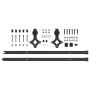 Kit de herrajes para puertas correderas acero negro 213,5 cm by , Door items - Ref: Foro24-4009707, Price: 70,88 €, Discount: %