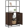 Aparador alto madera de ingeniería y metal marrón roble von , Sideboards - Ref: Foro24-849053, Preis: 106,47 €, Rabatt: %