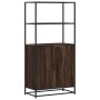 Aparador alto madera de ingeniería y metal marrón roble von , Sideboards - Ref: Foro24-849053, Preis: 106,47 €, Rabatt: %