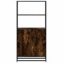 Aparador alto madera de ingeniería y metal 68x35x139 cm von , Sideboards - Ref: Foro24-849051, Preis: 101,41 €, Rabatt: %