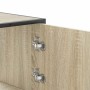Aparador alto madera de ingeniería y metal Sonoma 68x35x106,5cm von , Sideboards - Ref: Foro24-849070, Preis: 101,93 €, Rabat...