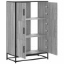 Aparador alto madera de ingeniería y metal gris Sonoma by , Sideboards - Ref: Foro24-849072, Price: 106,12 €, Discount: %