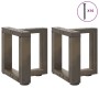 Patas de mesa centro forma T 2uds acero natural 30x25x(30-31)cm de , Patas para mesas - Ref: Foro24-4013003, Precio: 68,37 €,...