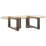 Patas de mesa centro forma T 2uds acero natural 60x25x(30-31)cm de , Patas para mesas - Ref: Foro24-4013015, Precio: 78,48 €,...