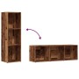 Estantería madera de ingeniería envejecida 36x30x114 cm von , Bücherregale und Regale - Ref: Foro24-855774, Preis: 46,00 €, R...