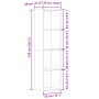 Estantería de madera ingeniería madera envejecida 36x30x143 cm von , Bücherregale und Regale - Ref: Foro24-855776, Preis: 57,...