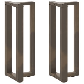 Patas mesa consola forma T 2 uds acero natural 25x28x(72-73) cm von , Tischbeine - Ref: Foro24-4013043, Preis: 91,20 €, Rabat...