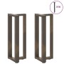 Patas mesa consola forma T 2 uds acero natural 25x28x(72-73) cm von , Tischbeine - Ref: Foro24-4013043, Preis: 91,20 €, Rabat...
