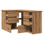 Escritorio de esquina madera contrachapada 145x100x76 cm de , Escritorios - Ref: Foro24-855963, Precio: 181,46 €, Descuento: %