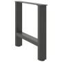 Patas de mesa de centro acero antracita 2 uds 50x(42-43) cm by , Table legs - Ref: Foro24-4013282, Price: 61,47 €, Discount: %