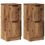 Aparadores 2 uds madera ingeniería madera envejecida 30x30x70cm by , Sideboards - Ref: Foro24-856960, Price: 68,44 €, Discoun...