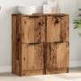 Aparadores 2 uds madera ingeniería madera envejecida 30x30x70cm by , Sideboards - Ref: Foro24-856960, Price: 68,44 €, Discoun...