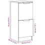 Aparadores 2 uds madera ingeniería madera envejecida 30x30x70cm by , Sideboards - Ref: Foro24-856960, Price: 68,44 €, Discoun...