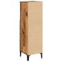 Armario de baño madera de ingeniería envejecida 30x30x100 cm by , bathroom vanities - Ref: Foro24-857111, Price: 52,79 €, Dis...