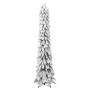 Árbol de Navidad artificial iluminado 130 LEDs y nieve 210 cm de , Arboles de navidad - Ref: Foro24-357699, Precio: 73,76 €