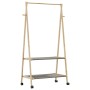 Perchero con estantes y ruedas 96x45,5x155,5 cm bambú von , Kommoden-Organizer und Bar-Kleiderbügel - Ref: Foro24-4008909, Pr...