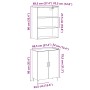 Aparador con armario de pared madera antigua madera ingeniería by , Sideboards - Ref: Foro24-3329223, Price: 136,86 €, Discou...