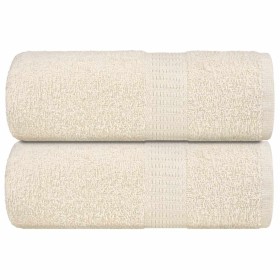 Toallas invitados 2 uds 100% algodón crema 30x50 cm 360 gsm by , Towels - Ref: Foro24-136995, Price: 12,75 €, Discount: %