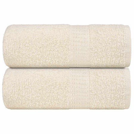 Toallas invitados 2 uds 100% algodón crema 30x50 cm 360 gsm by , Towels - Ref: Foro24-136995, Price: 12,75 €, Discount: %