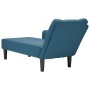 Chaise longue con reposabrazos derecho terciopelo azul by , Daybeds - Ref: Foro24-4009791, Price: 120,32 €, Discount: %